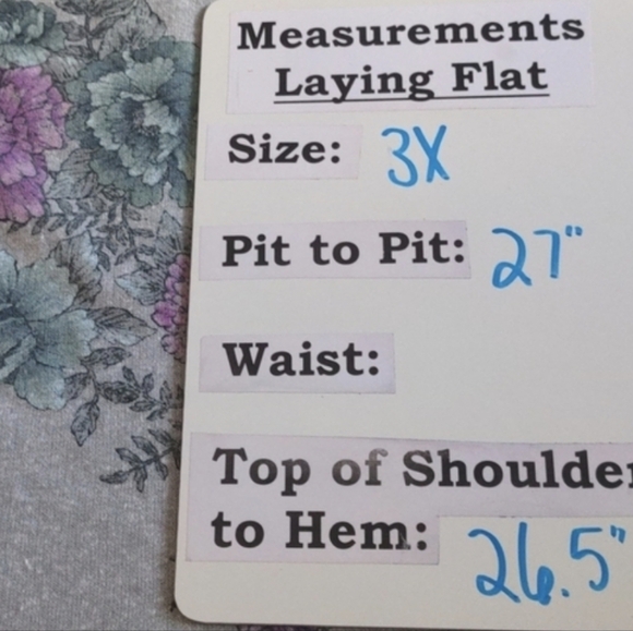 Democracy Light Gray and Purple Floral Print Pullover Sweatshirt - Picture 6 of 6